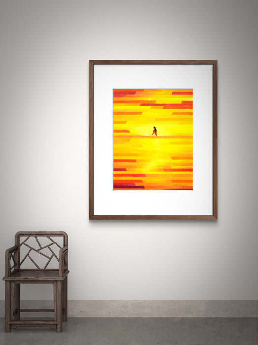 Sunset Stillness (Matted Print)