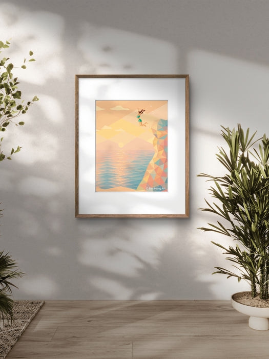 Leap into Light (Matted Print)