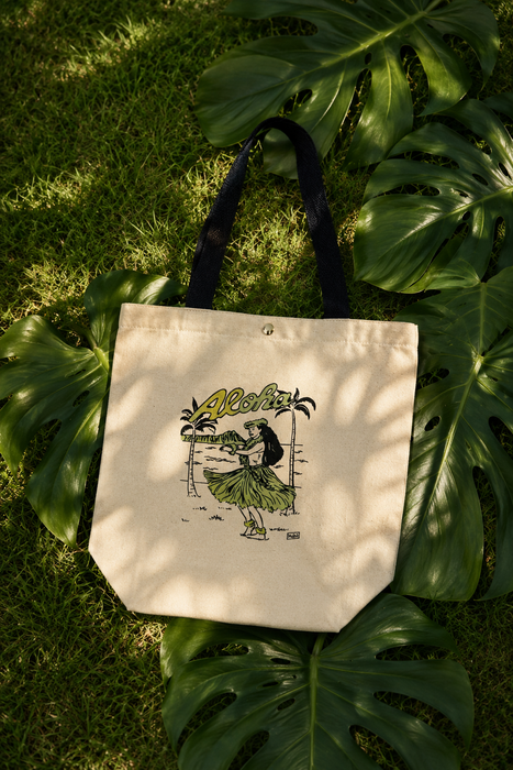 Aloha Hula Canvas Tote Bag