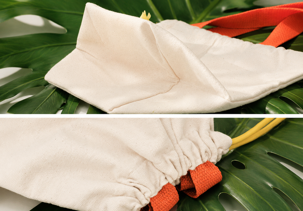 Hawaiian Hibiscus Drawstring Tote Bag