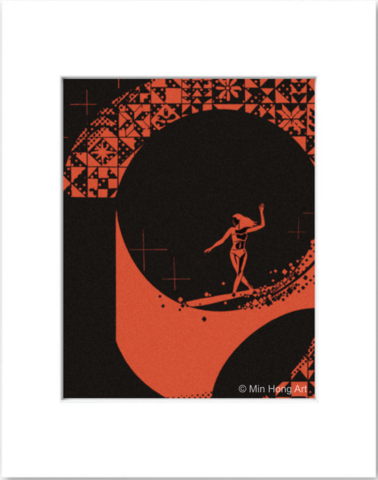 Into the Curve (Matted Print)