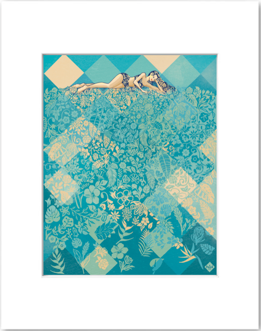 Living among Blossoms (Matted Print)