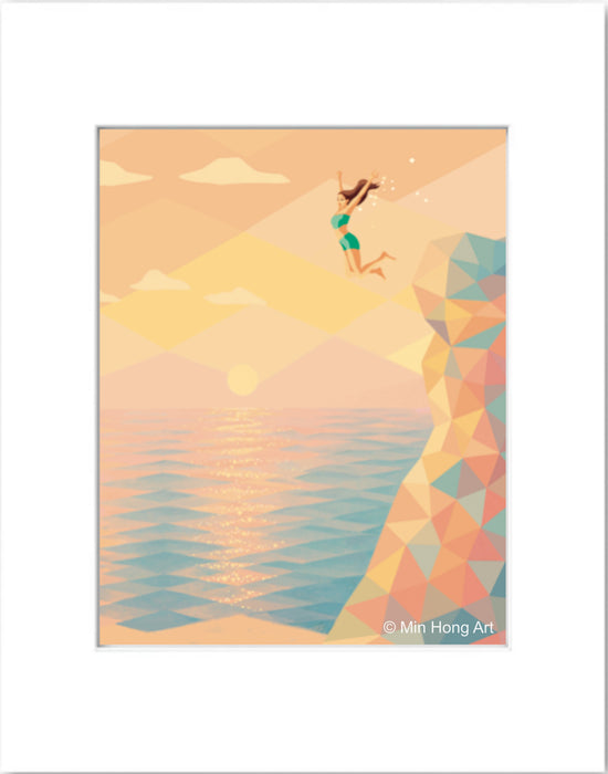 Leap into Light (Matted Print)