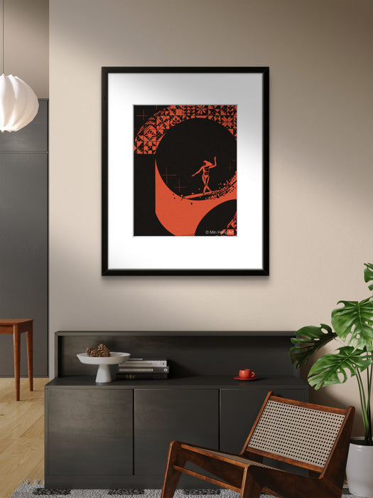 Into the Curve (Matted Print)